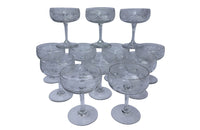 SET OF TWELVE CHAMPAGNE COUPES