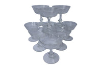 SET OF NINE CHAMPAGNE COUPES