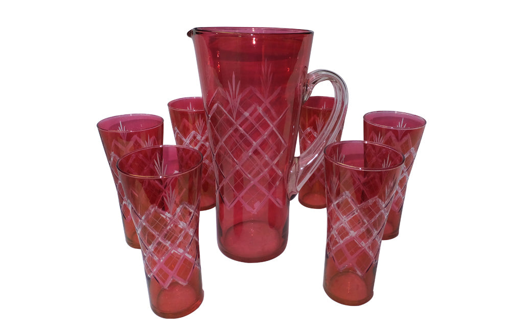 FRENCH MID CENTURY LEMONADE SERVICE