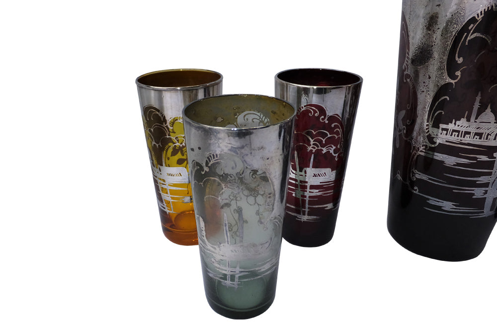 MURANO GLASS COCKTAIL SET