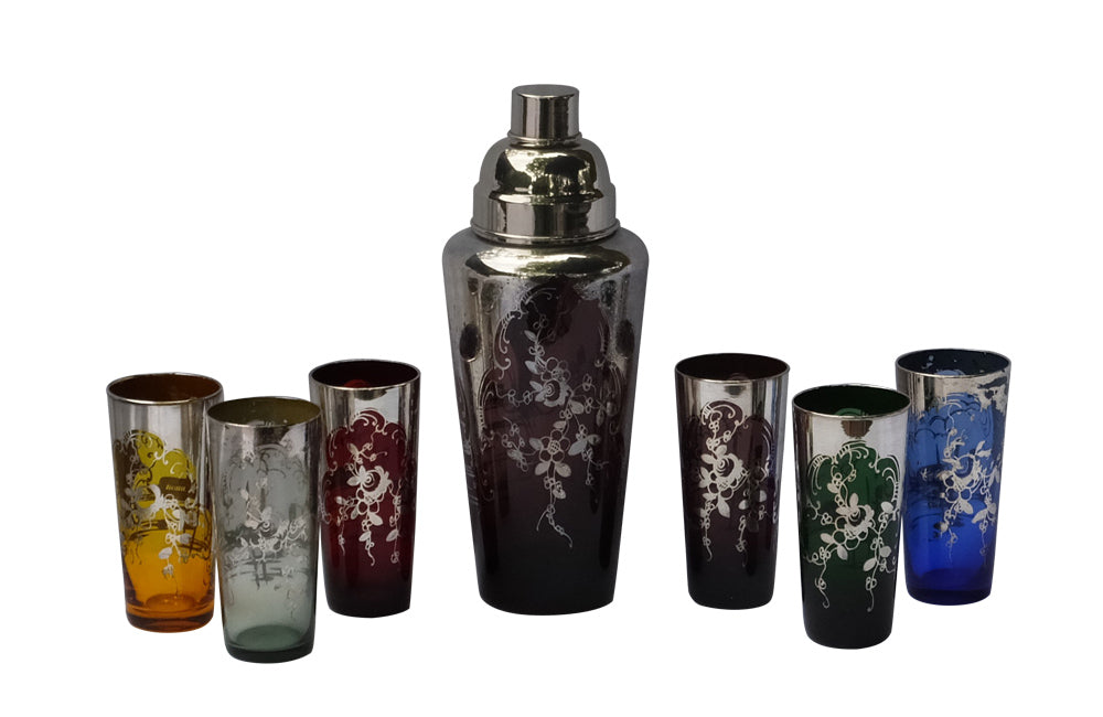 MURANO GLASS COCKTAIL SET