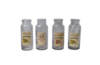 SET OF SEVEN LARGE FRENCH GLASS STORAGE JARS