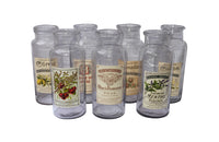 SET OF SEVEN LARGE FRENCH GLASS STORAGE JARS