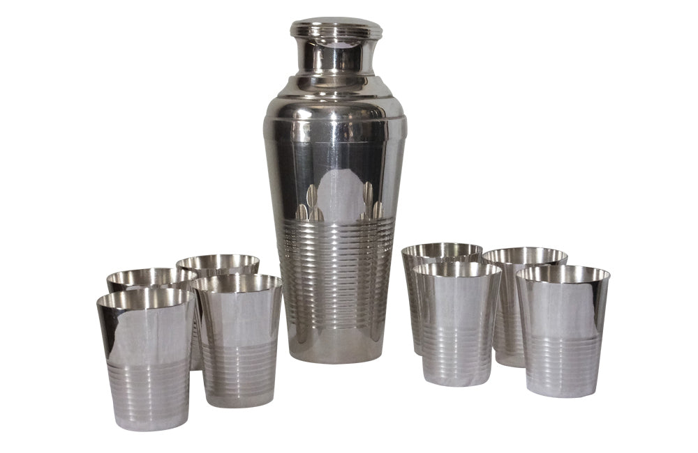 FRENCH BOXED COCKTAIL SHAKER SET