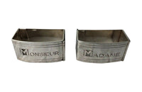 ART DECO ARTICULATED MR & MRS NAPKIN RINGS