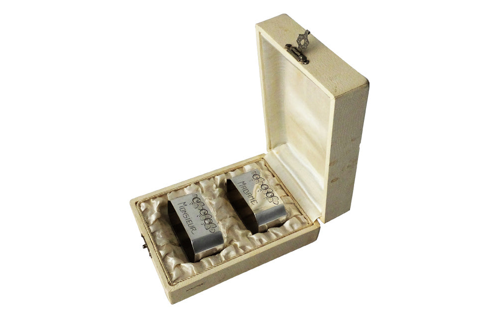 FRENCH MR & MRS NAPKIN RINGS