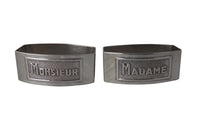 PAIR OF MR  & MRS NAPKIN RINGS