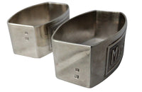 PAIR OF MR  & MRS NAPKIN RINGS