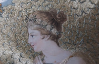 FRAMED 18TH CENTURY SILKWORK