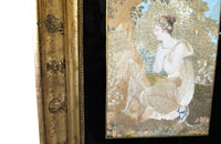 FRAMED 18TH CENTURY SILKWORK