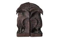 PAIR OF FRENCH EXOTIC BIRD BOOKENDS