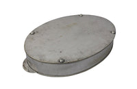 OVAL GALLERIED SILVERPLATE TRAY