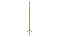 FRENCH BRASS BARLEY-TWIST FLOOR LAMP