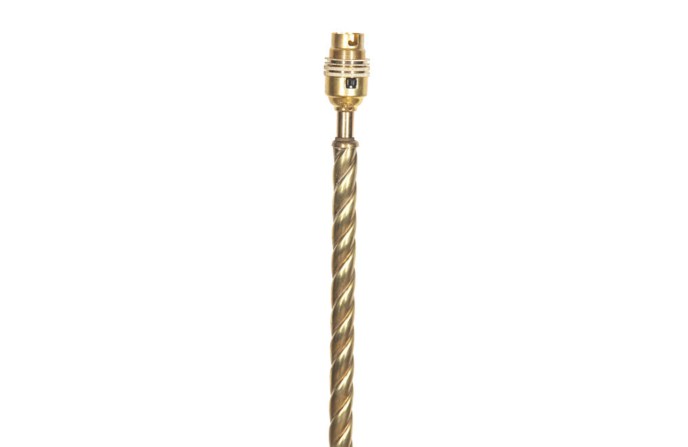 FRENCH BRASS BARLEY-TWIST FLOOR LAMP
