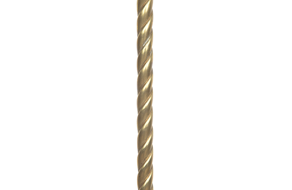 FRENCH BRASS BARLEY-TWIST FLOOR LAMP