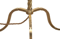 FRENCH BRASS BARLEY-TWIST FLOOR LAMP