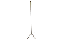 FRENCH BRASS BARLEY-TWIST FLOOR LAMP