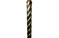 FRENCH BRASS BARLEY-TWIST FLOOR LAMP
