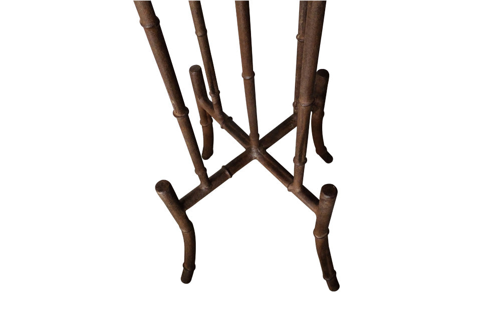FAUX BAMBOO IRON JARDINIERE