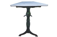 LONG MARBLE TOP BISTRO TABLE