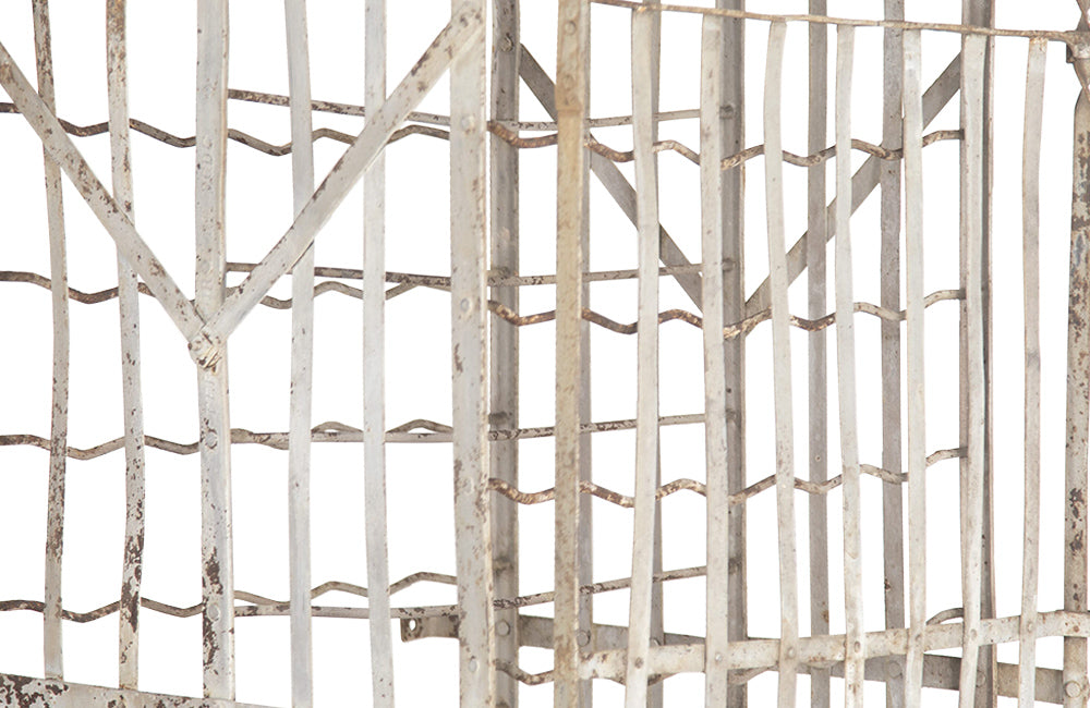 French Wine Cage - Bottle Rack - French Antiques - Iron - Mid Century Furniture - French Mid Century Furniture - AD & PS Antiques