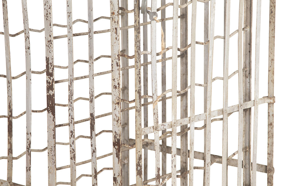 French Wine Cage - Bottle Rack - French Antiques - Iron - Mid Century Furniture - French Mid Century Furniture - AD & PS Antiques