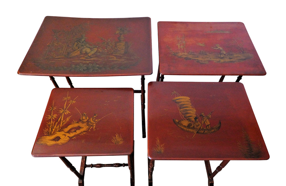 CHINOISERIE NEST OF TABLES