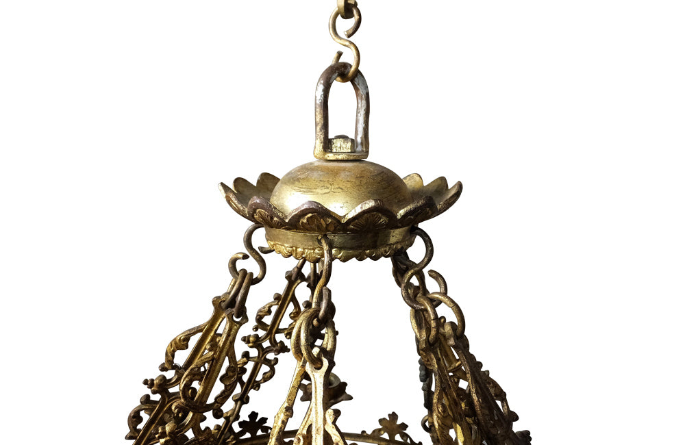 FRENCH NEO-GOTHIC REVIVAL CHANDELIER