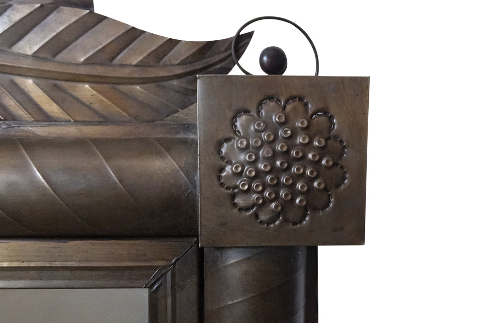 Tole Marriage Mirror -Mid Century Modern - Decorative Mirror - Folk Art Mirror -AD & PS Antiques