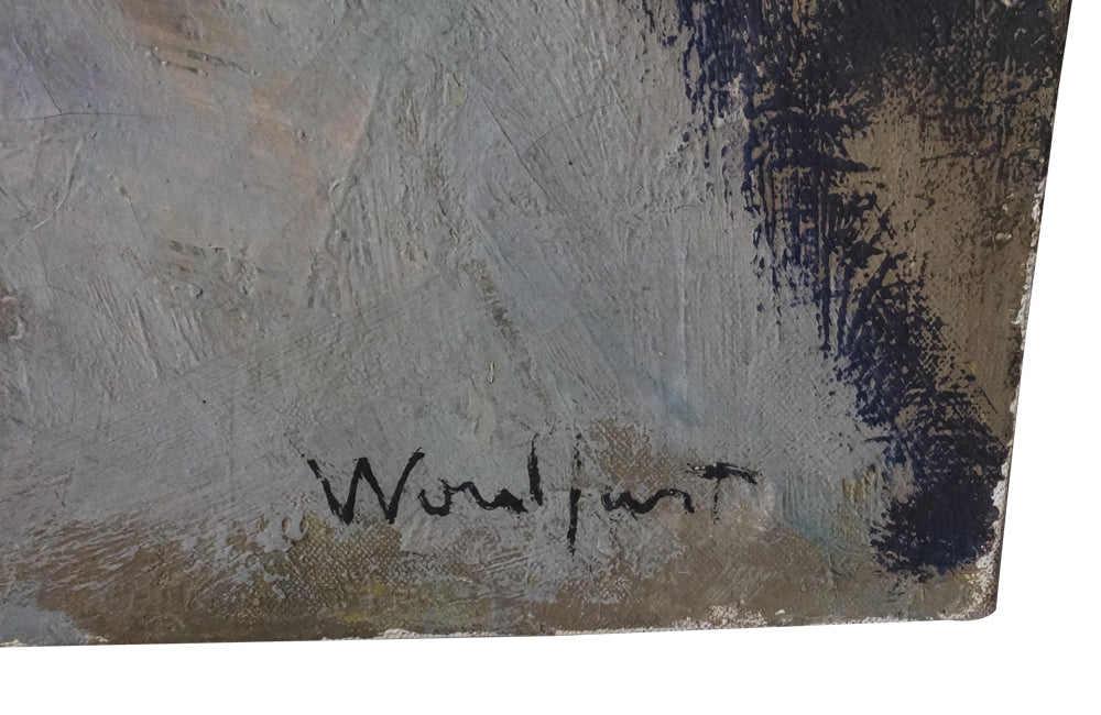 SIGNED OIL ON CANVAS BY WOULFART
