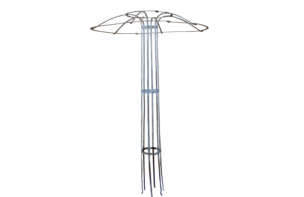 French Iron Rose Parasol - Plant Support - Garden Antiques - French Antiques -AD & PS Antiques