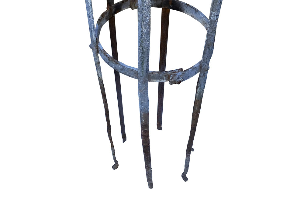 French Iron Rose Parasol - Plant Support - Garden Antiques - French Antiques -AD & PS Antiques