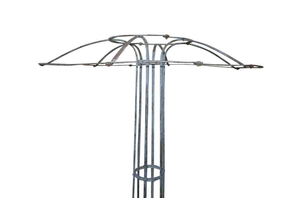 French Iron Rose Parasol - Plant Support - Garden Antiques - French Antiques -AD & PS Antiques
