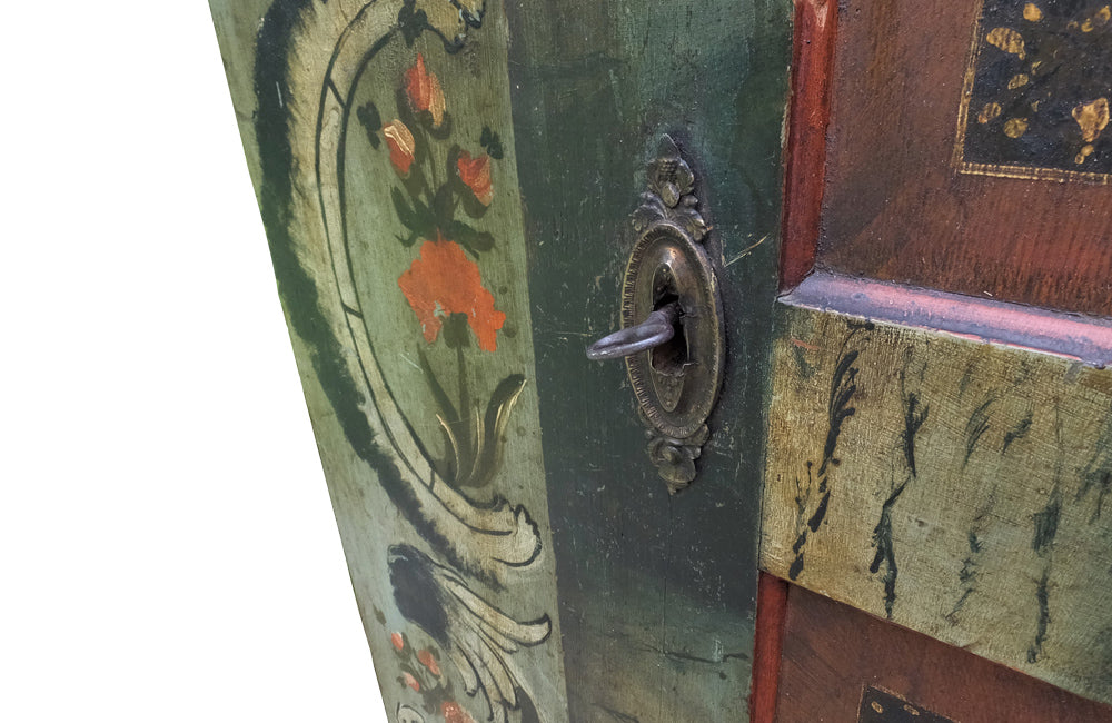 19TH CENTURY PAINTED FRENCH ARMOIRE