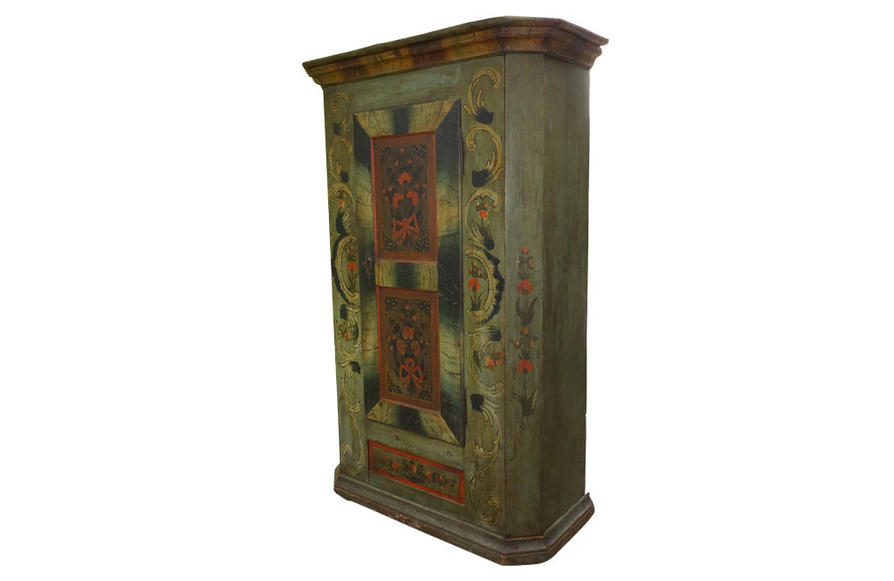 19TH CENTURY PAINTED FRENCH ARMOIRE