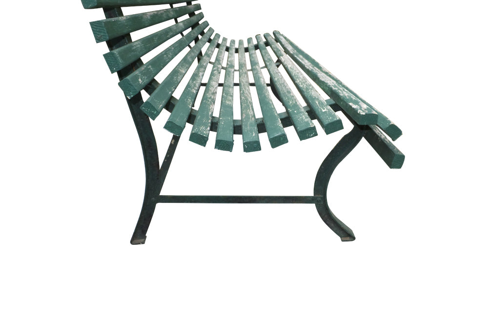 FRENCH PAINTED GARDEN BENCH