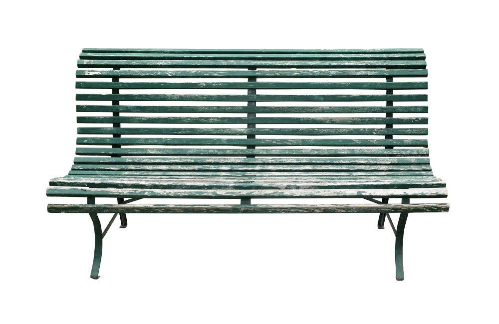 FRENCH PAINTED GARDEN BENCH