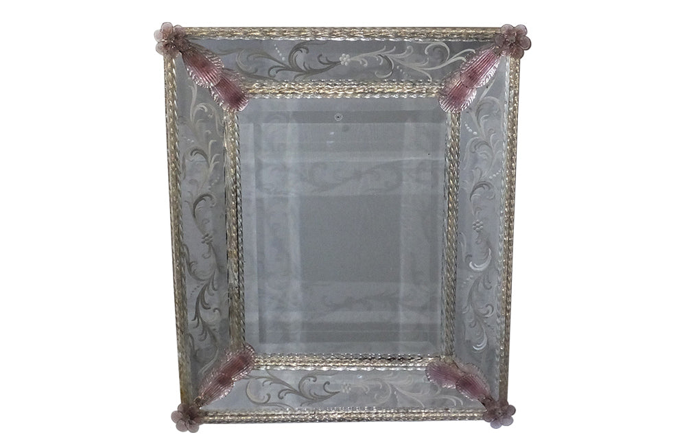 Mid 20th Century Venetian Mirror - Murano Glass Mirror - Italian Mid Century Mirrors -Mid Century Modern - Mirrors - Antique Mirrors -Antique Shops Tetbury - AD & PS Antiques