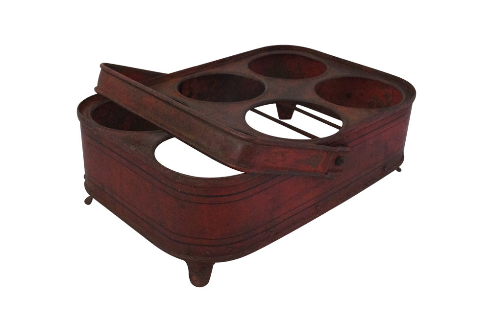 FRENCH TOLEWARE GLASS CARRIER