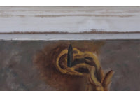 'MAKING AIOLI ' SIGNED STILL-LIFE PAINTING