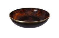LARGE DIOR STYLE FAUX TORTOISESHELL BOWL
