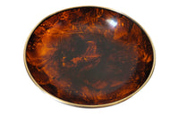 LARGE DIOR STYLE FAUX TORTOISESHELL BOWL