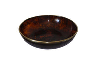 LARGE DIOR STYLE FAUX TORTOISESHELL BOWL