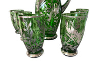 Vintage Murano Glass Lemonade Service - Decorative Antiques -  Vintage Murano Glass -  Venetian Glassware - AD & PS Antiques