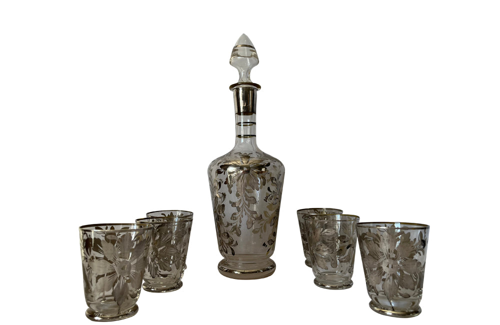 Vintage Murano Glass Drinks Set - Decorative Antiques - Vintage Murano Glass - Venetian Glassware - AD & PS Antiques