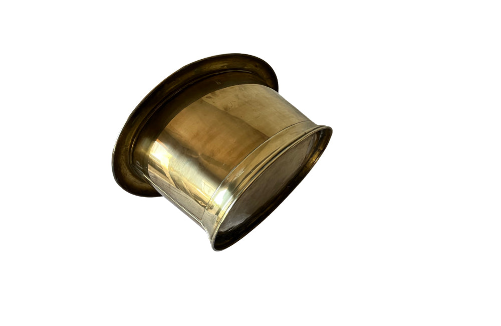 19th Century Brass Footbath - French Decorative Antiques - Cahe Pot - Jardiniere - Wine Cooler - Champagne Bucket - Champagne Vasque - Antique Shops Tetbury - AD & PS Antiques