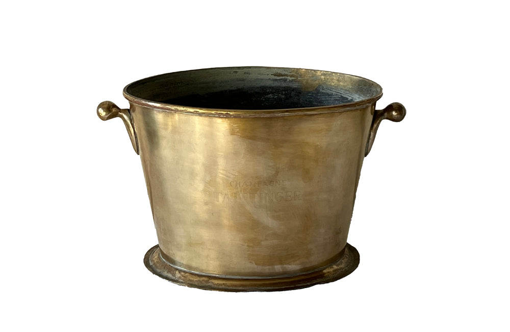 Taittinger Champagne Vasque - French Decorative Antiques - Taittinger - Champagne Cooler - French Decorative Accessories - Wine Cooler - Advertising Accessories - Collectibles - Antique Shops Tetbury - AD & PS Antiques