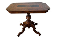 Italian Marquetry Tilt-Top Table - Antique Furniture - Italian Antique Furnitue - Decorative Antiques - Marquetry Table - Occasional Tables - Centre Tables - Side Tables - Pedestal Table - Antique Shops Tetbury - adpsantiques - AD & PS Antiques