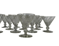 Set Of 12 Art Deco Cocktail Glasses - French Decorative Accessories - Wine Glasses Champagne Glasses - Art Deco - Antique Glasses - Glassware - Antique Shops Tetbury - AD & PS Antiques