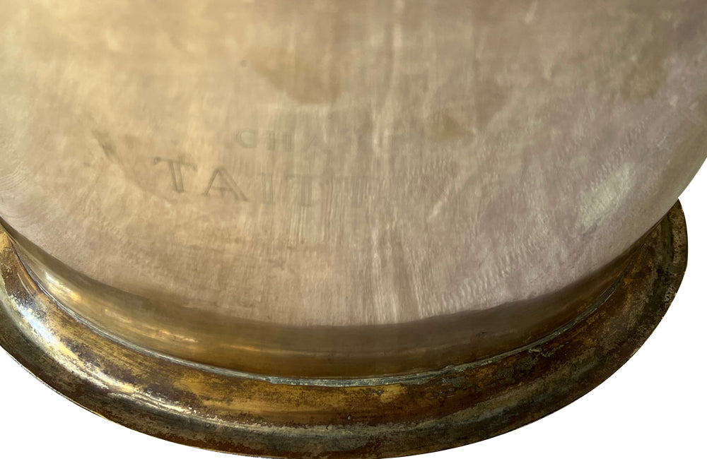 Taittinger Champagne Vasque - French Decorative Antiques - Taittinger - Champagne Cooler - French Decorative Accessories - Wine Cooler - Advertising Accessories - Collectibles - Antique Shops Tetbury - AD & PS Antiques